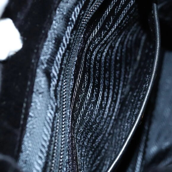 PRADA Quilted Backpack Velor Black Auth 73128AV - Picture 12 of 16